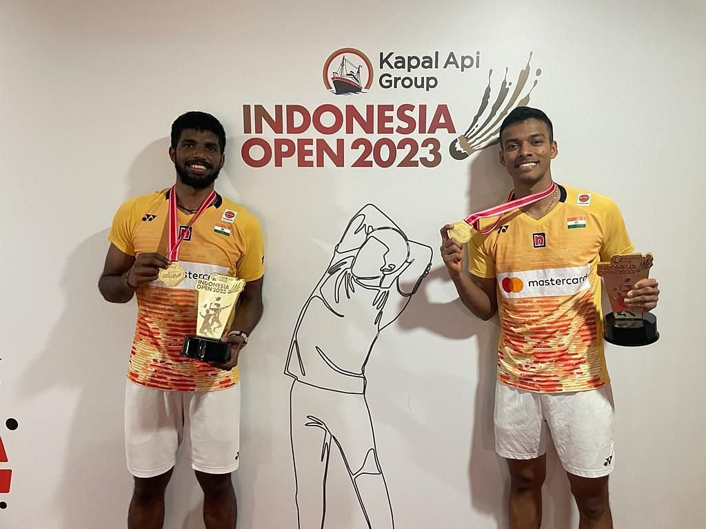 Satwiksairaj Rankireddy and Chirag Shetty have won the 2023 Indonesia Open. (PC: BAI)