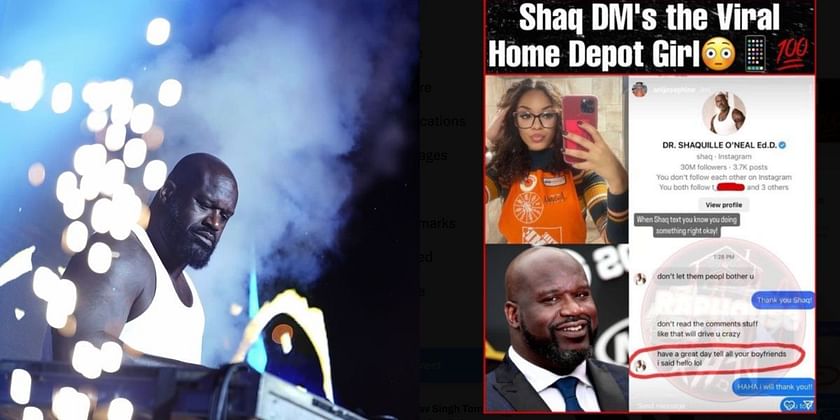 Bro had a plan all along- NBA Fans are in splits after Shaquille O'Neal's  texts with Home Depot girl goes viral