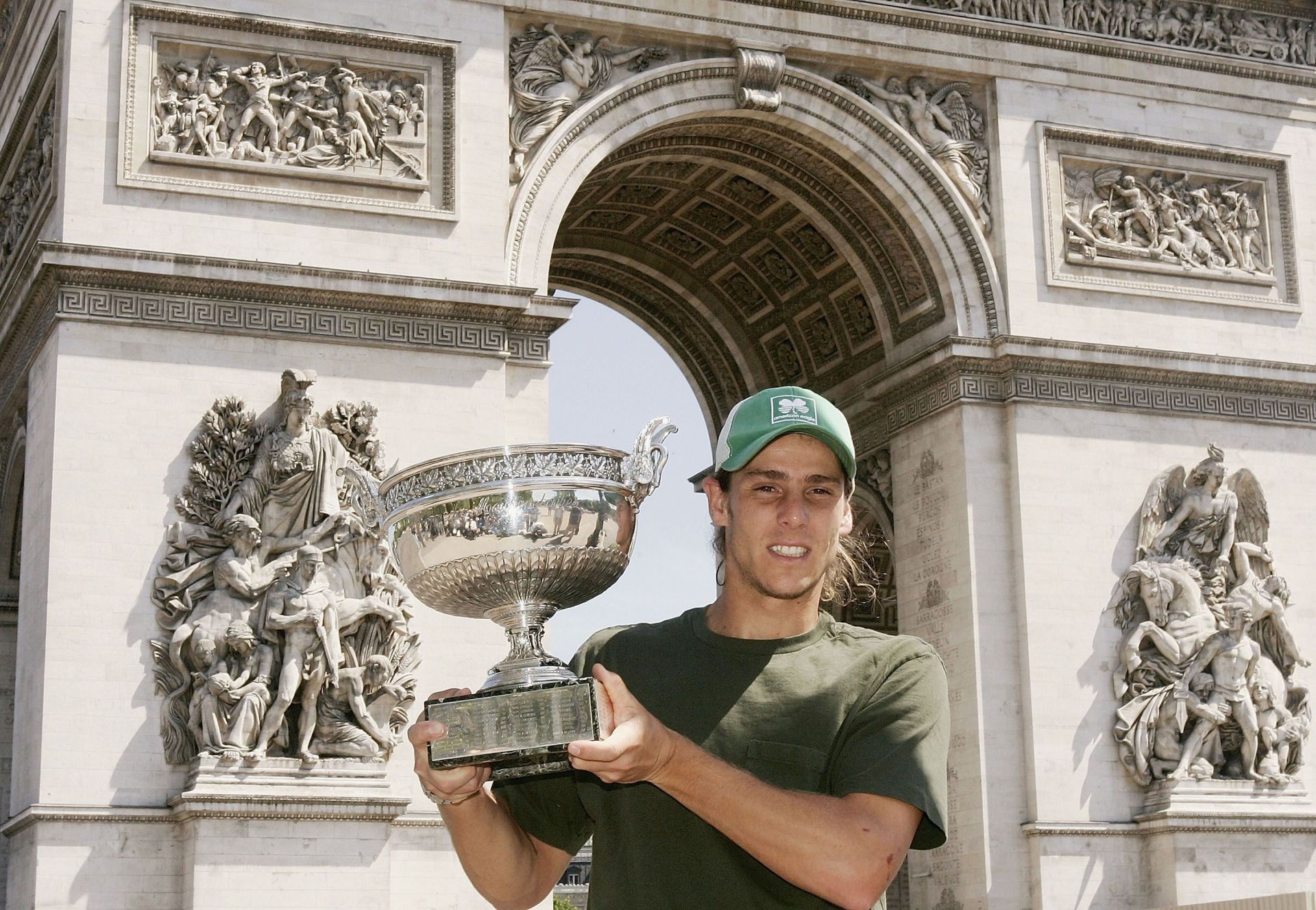 Gaston Gaudio at the 2004 French Open.