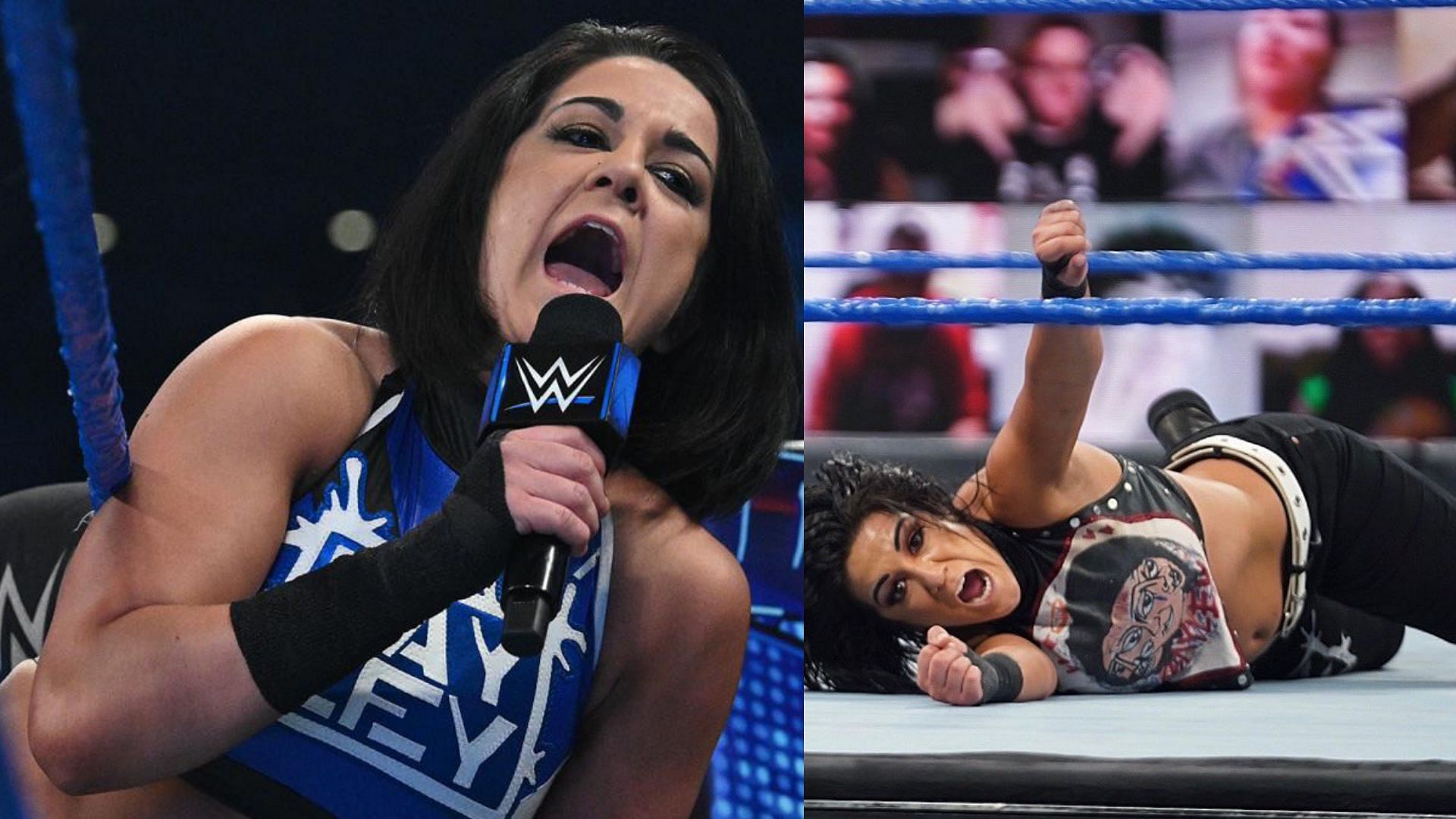 Bayley was not happy after the event