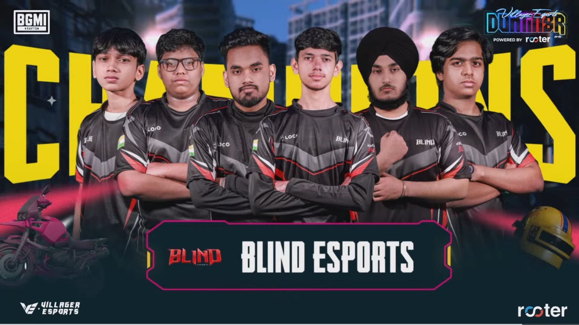 Blind Esports crowned champion of BGMI Domin8r Series (Image via Villager Esports)