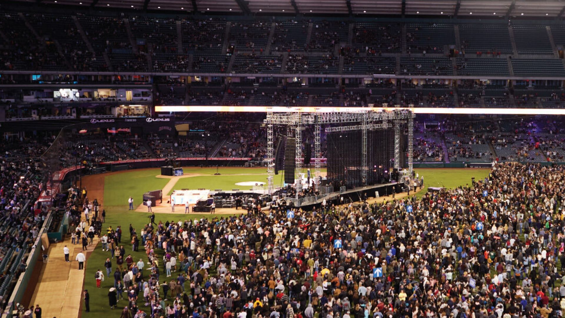 LA Angels LA Angels' decision to ban onfield events leads to Harvest