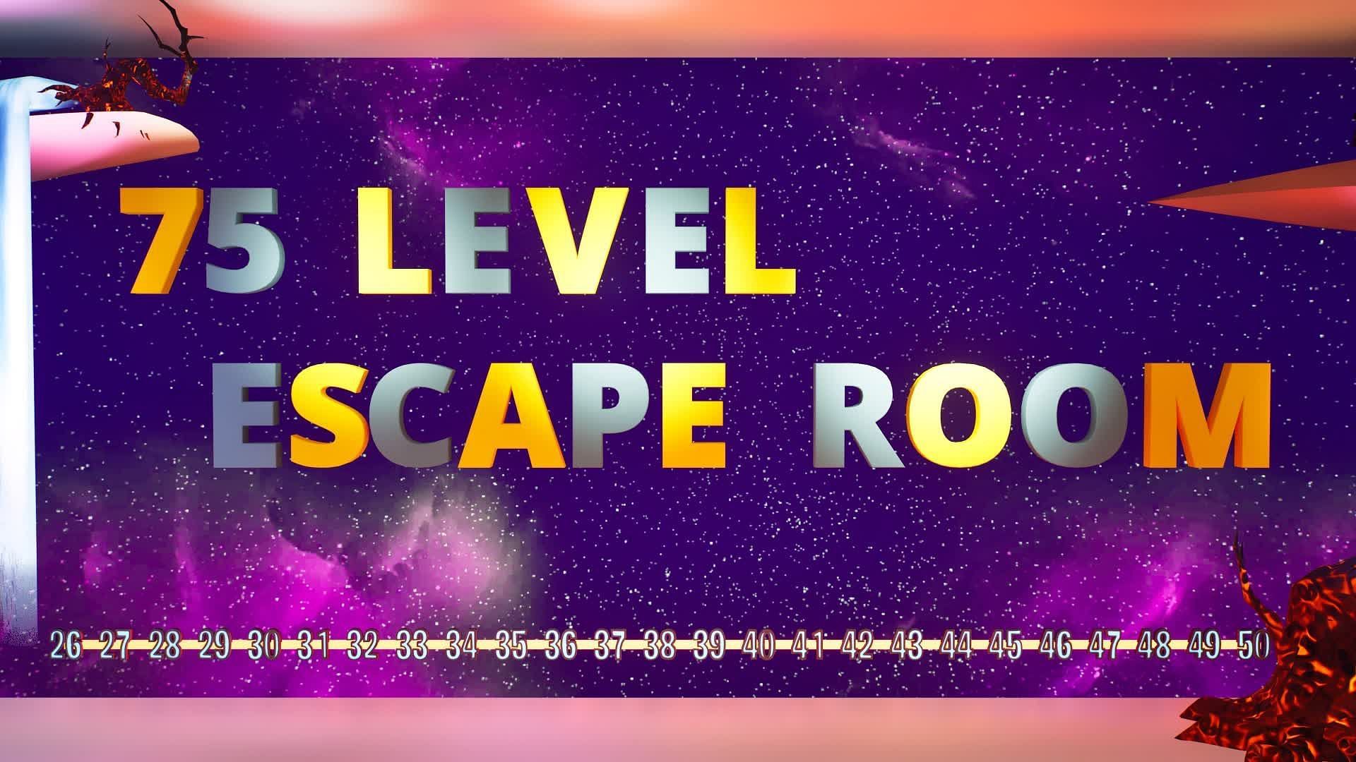 75 level escape room in Fortnite (Image via Epic Games)