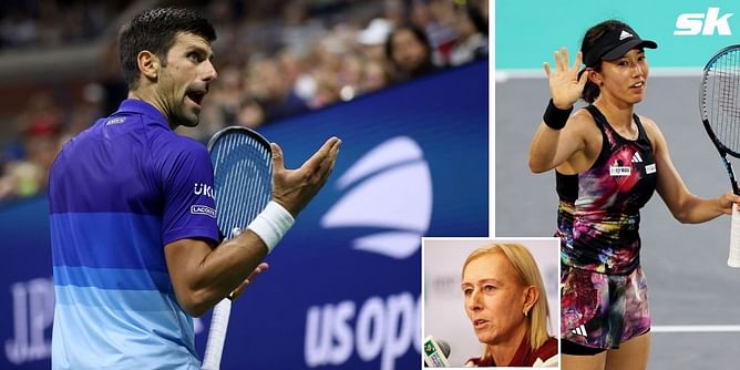 Martina Navratilova dismisses comparisons between Novak Djokovic's US Open default and Miyu Kato's French Open controversy
