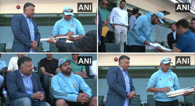 [Pictures] Rohit Sharma and Rahul Dravid meet Indian High Commissioner in UK ahead of WTC final