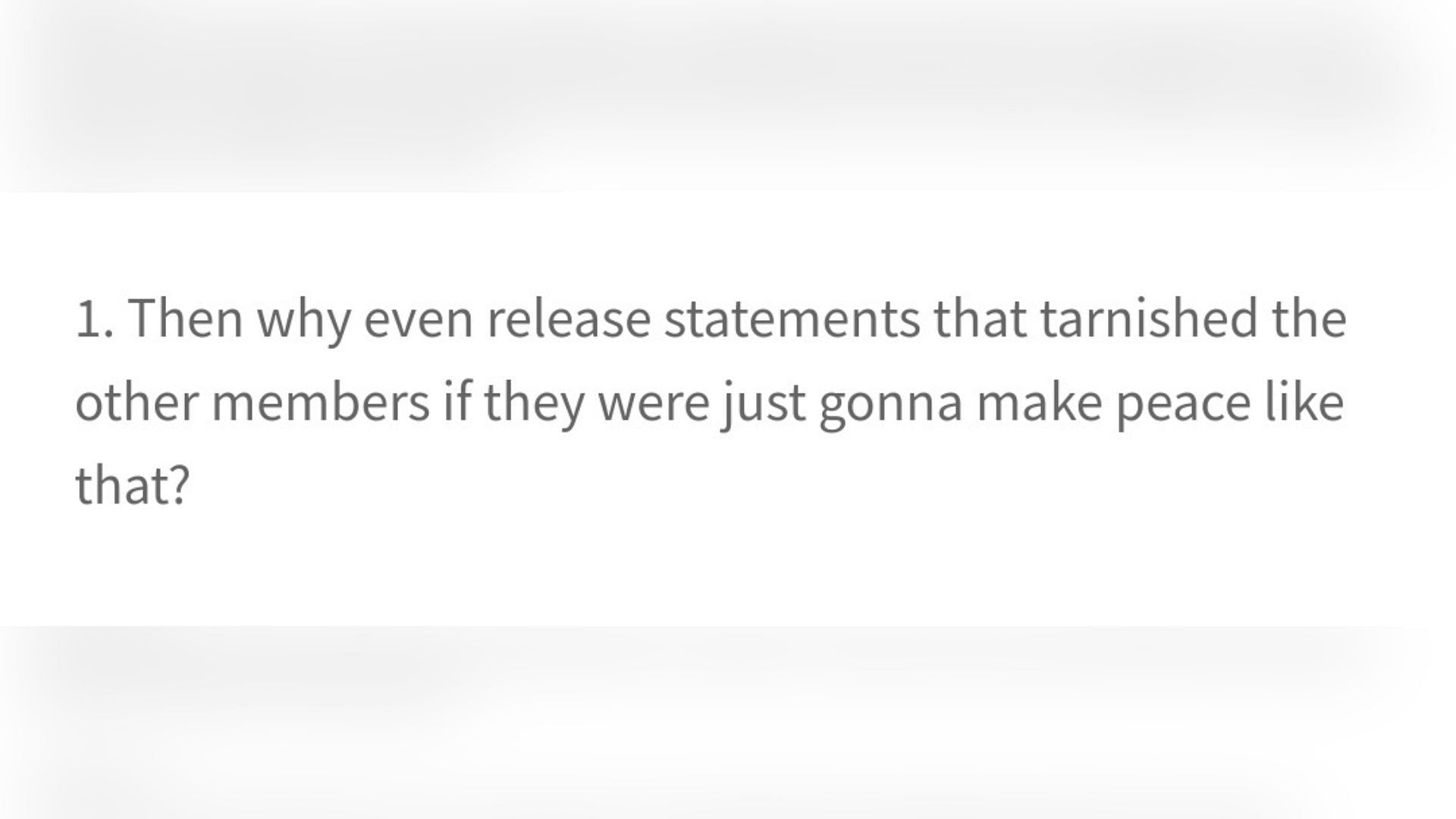 A Korean netizen&#039;s comment on the joint statement (Image via pannchoa)