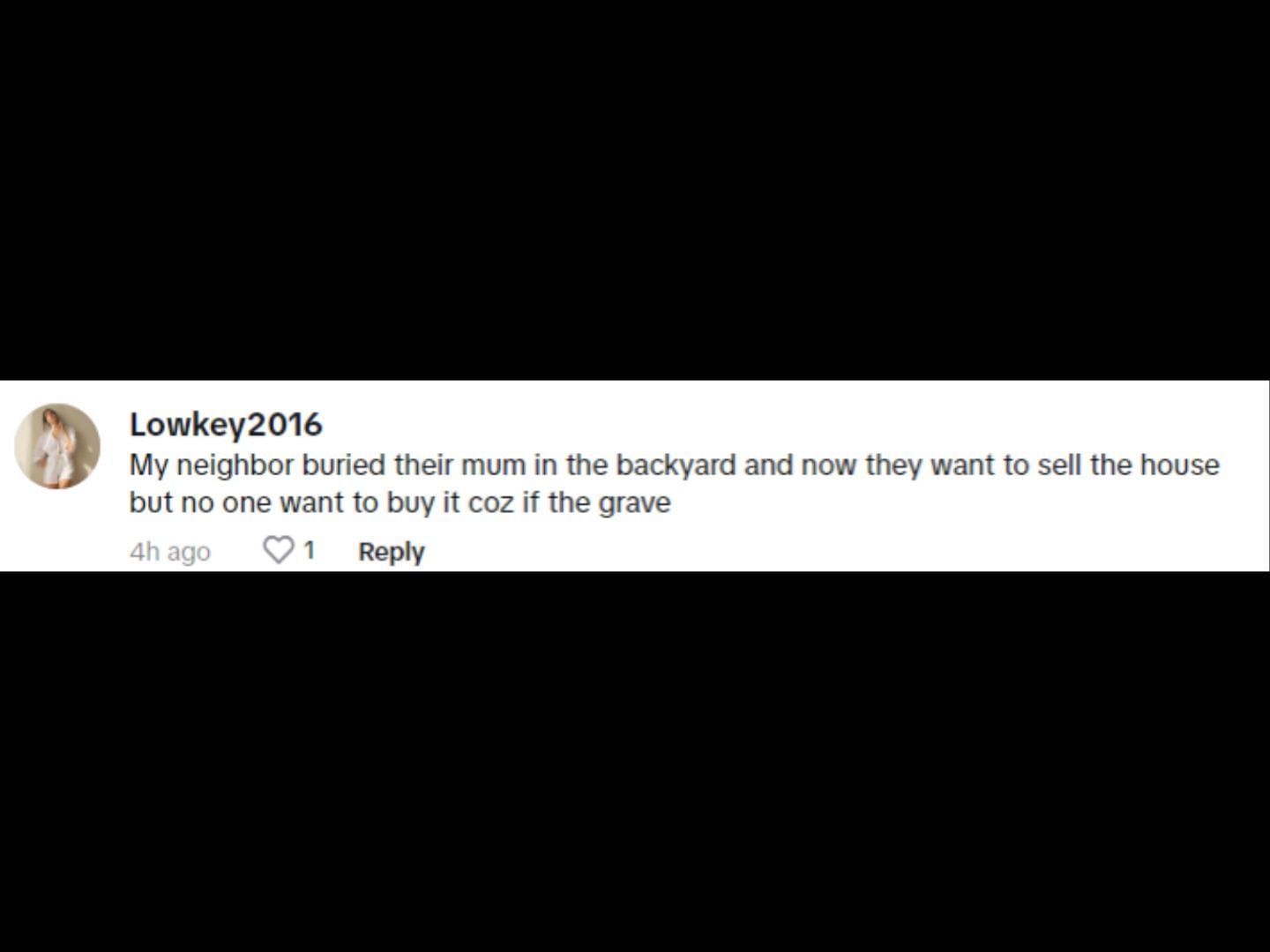 Netizens reacted to the viral video of woman burying her late father in her backyard. (Image via TikTok/@toocuteshanz)