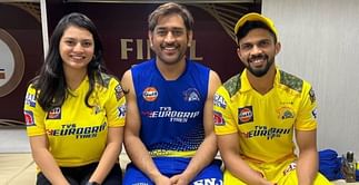 [WATCH] Ruturaj Gaikwad's fiancee touches MS Dhoni's feet after CSK's IPL 2023 win