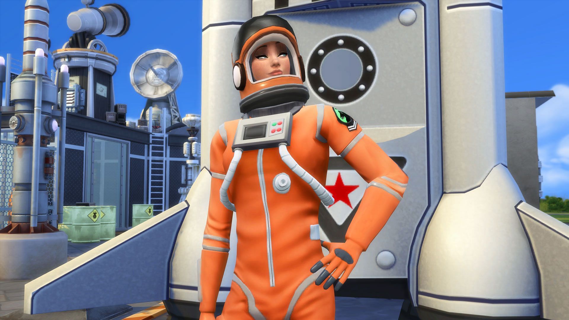 Embark on cosmic journeys and reach for the stars as a brave astronaut (Image via Maxis)