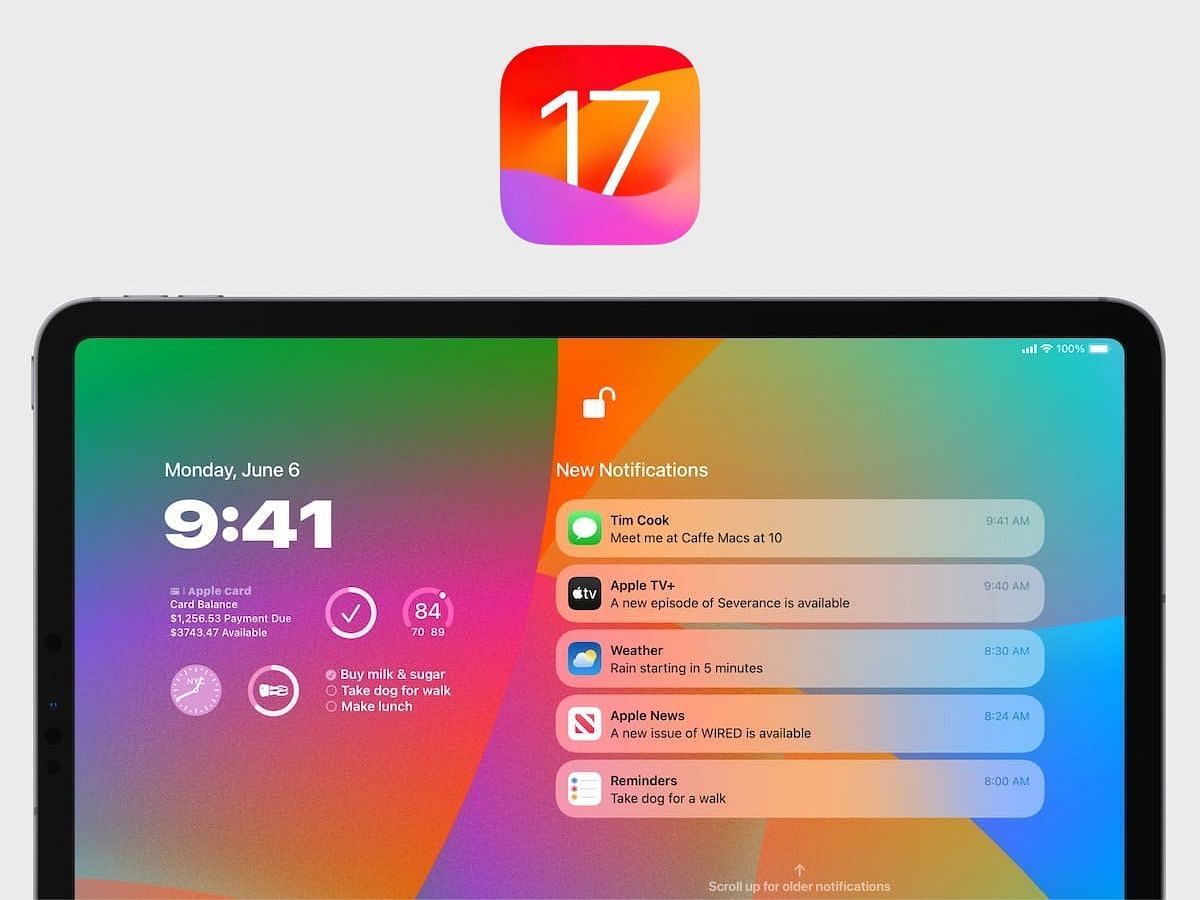 How to customize your iPad lock screen on iPadOS 17?