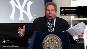 MLB Twitter hails John Sterling after Yankees announcer brushes off foul ball hit to continue commentary