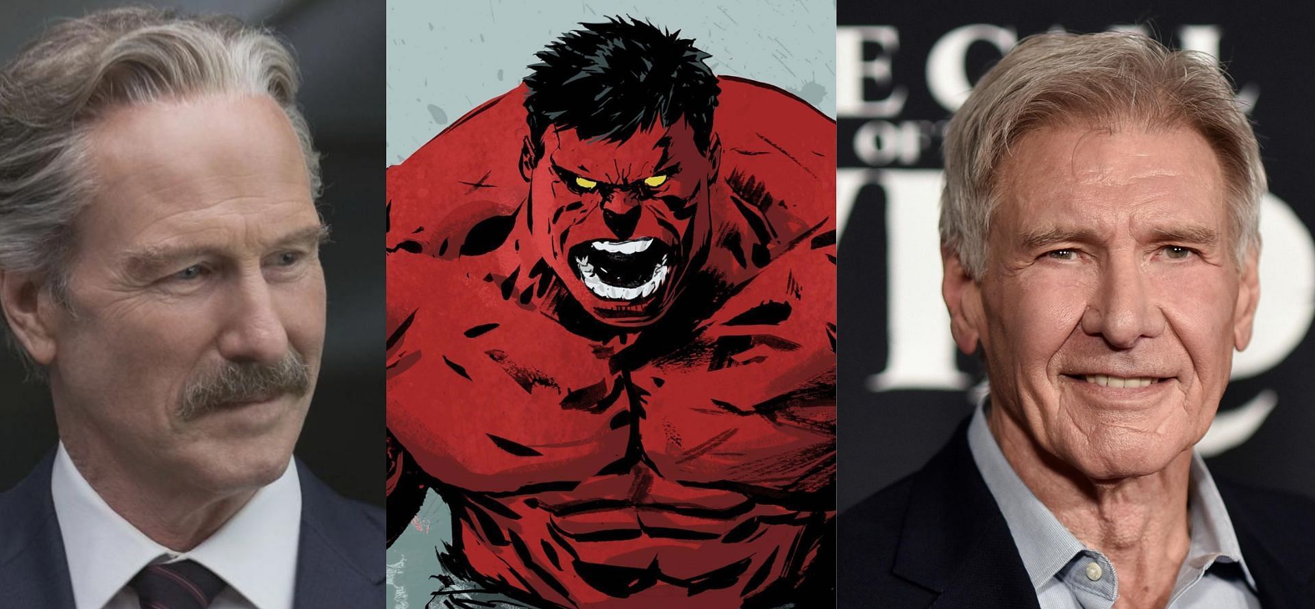 Harrison Ford will take over the role of Thunderbolt Ross from the late William Hurt (Images via Marvel/Getty)