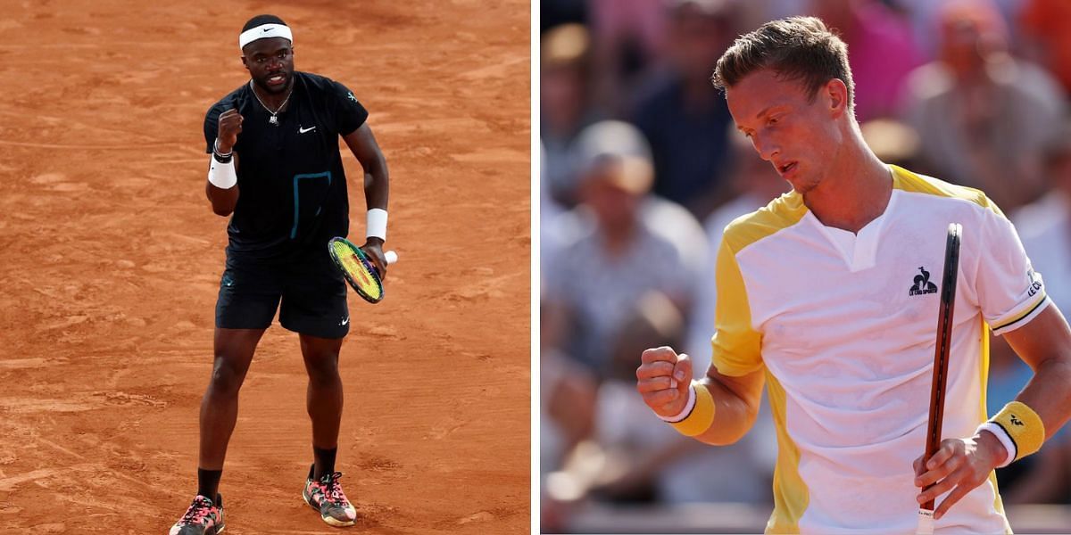 Frances Tiafoe and Jiri Lehecka (Left to Right)