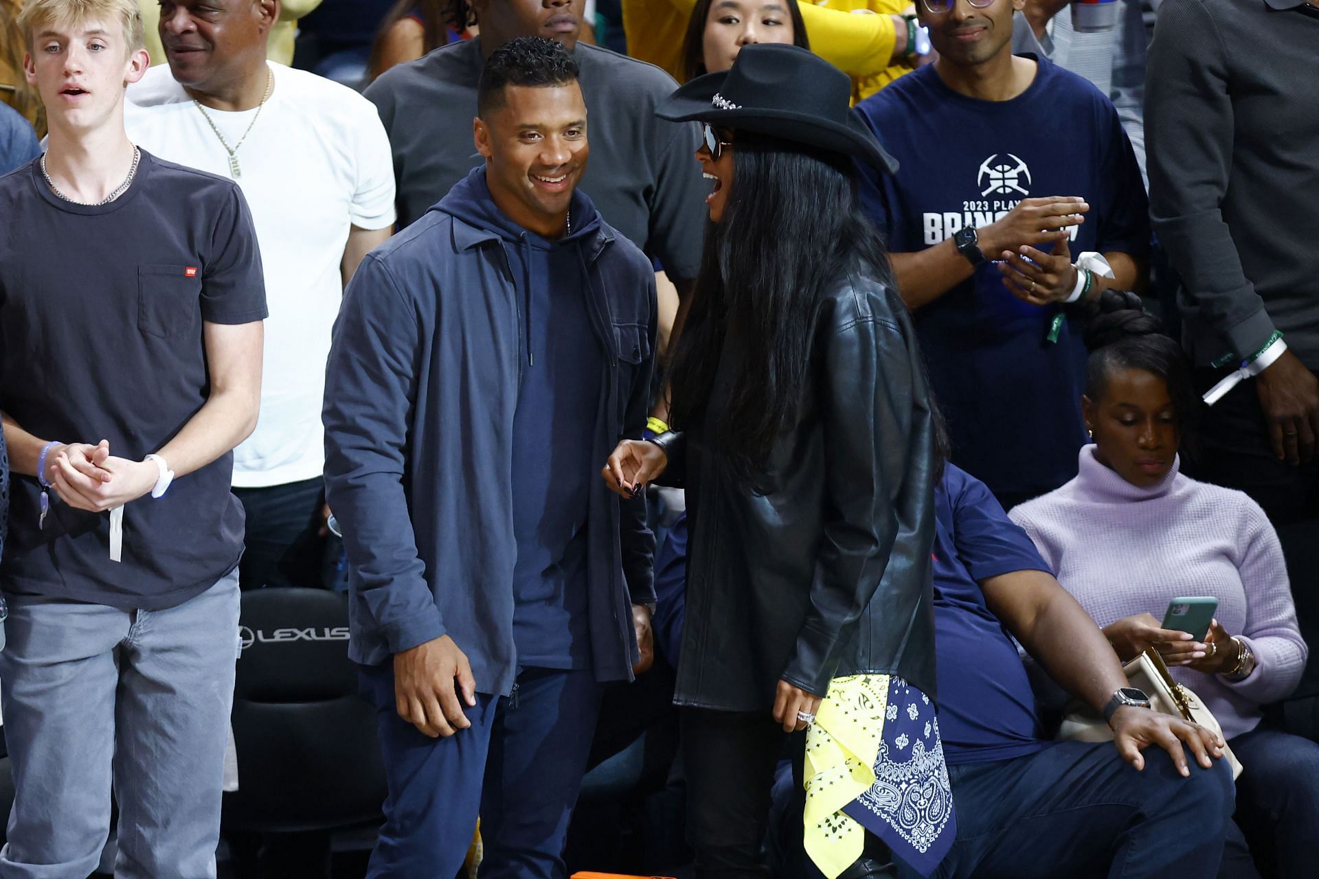 NBA: Peyton Manning, Sean Payton, Russell Wilson attend NBA Finals