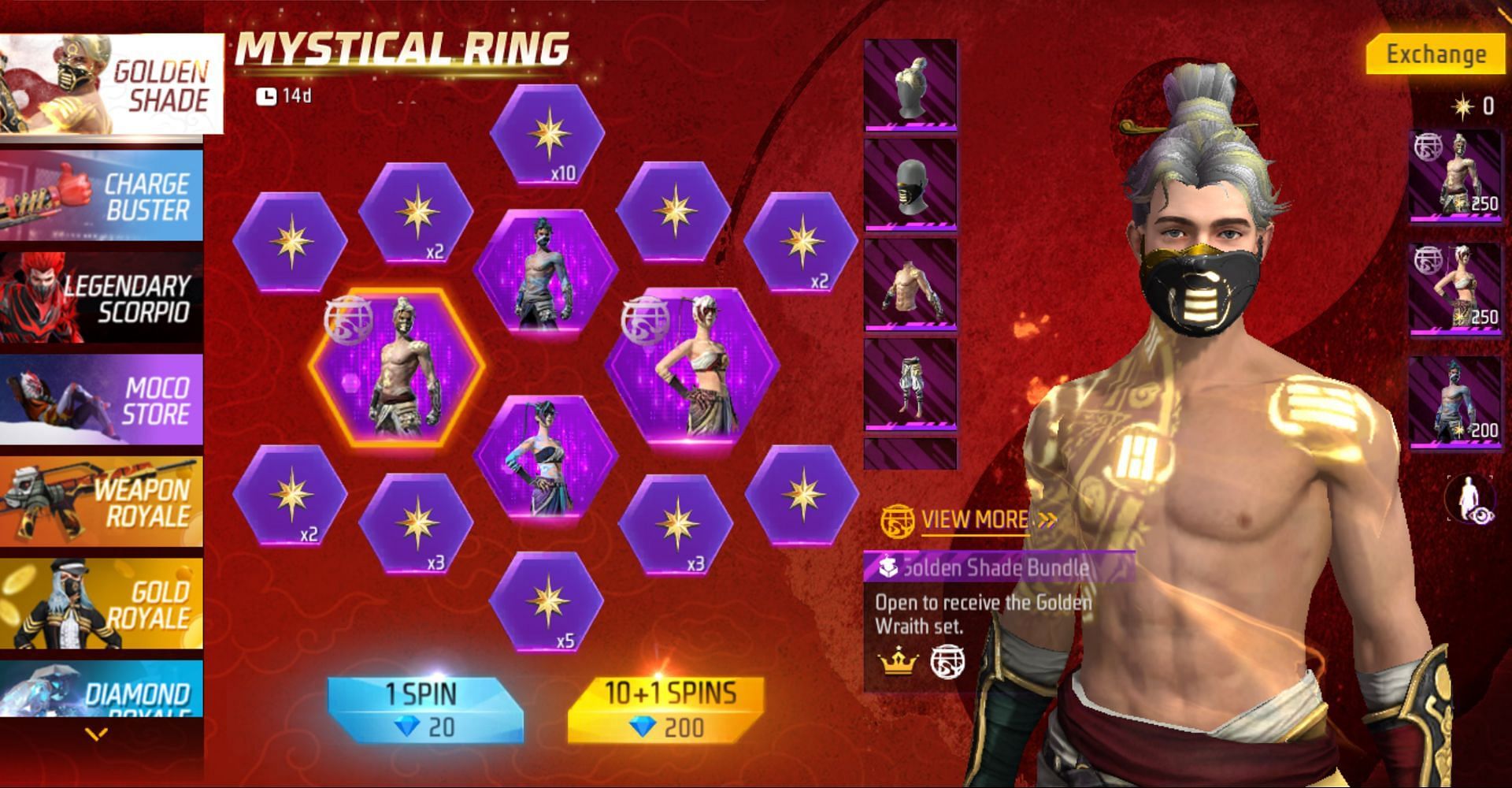 New Mystical Ring Luck Royale has started in Free Fire MAX (Image via Garena)