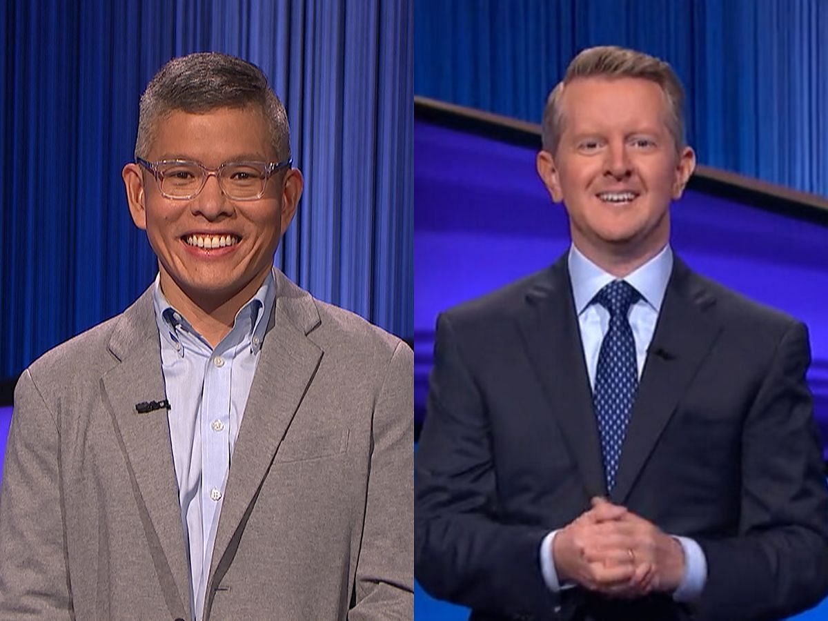 Ben was defeated after 9 games! (Images via Jeopardy.com)