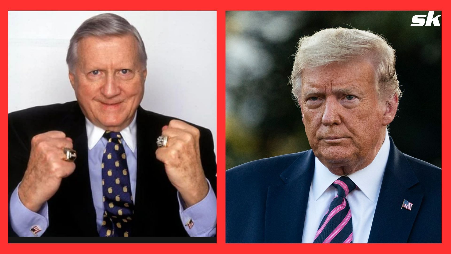 George Steinbrenner and former President Donald Trump