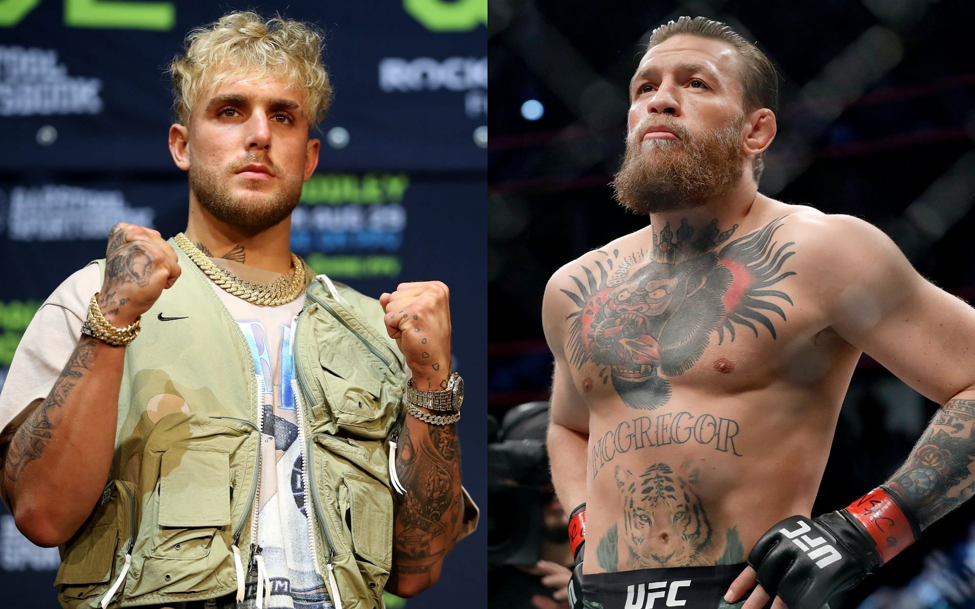 Jake Paul (left) and Conor McGregor (right) [Image credits: Getty Images]