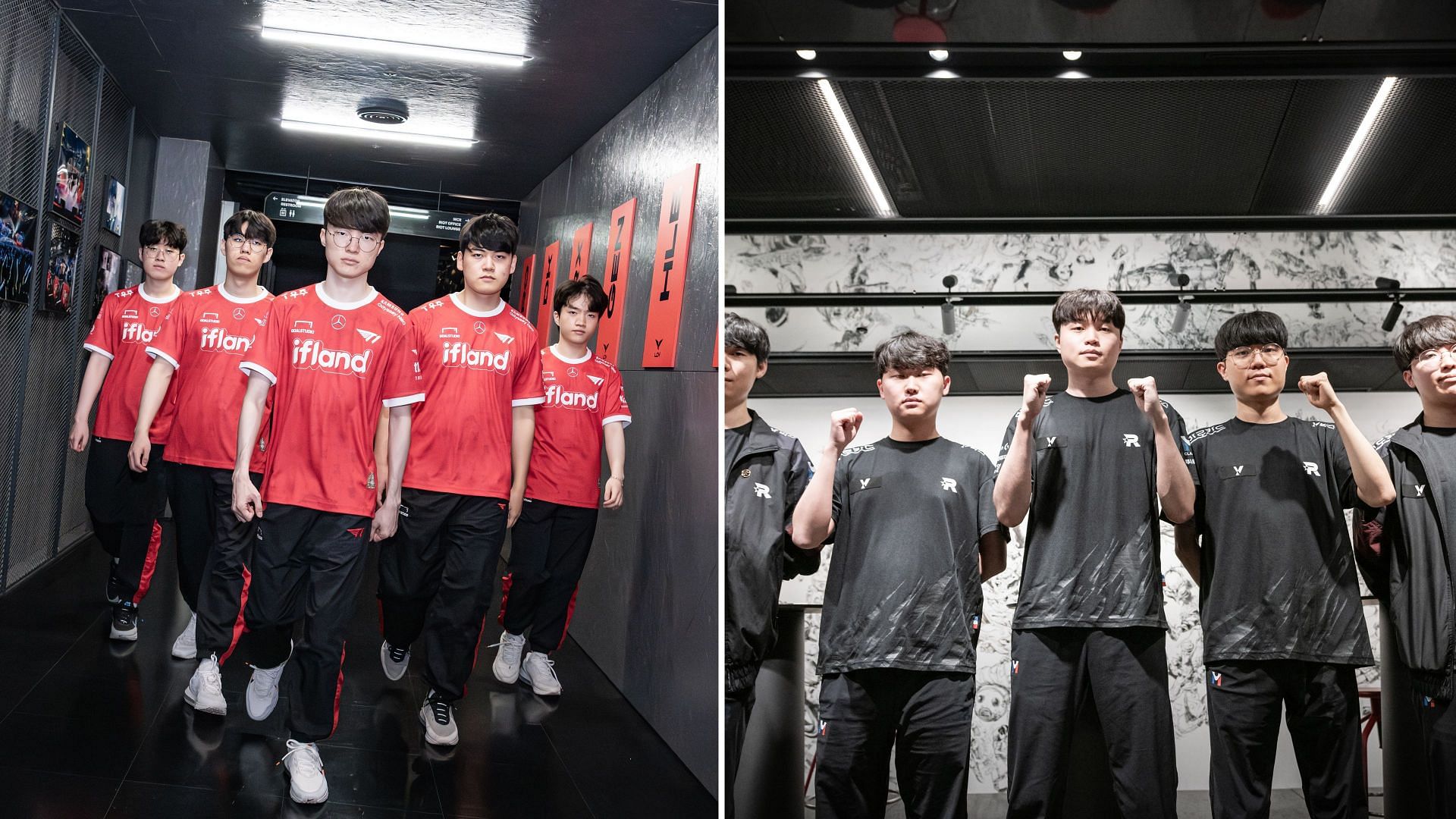 The LCK 2023 Summer Split Group Stage will feature T1 vs. KT Rolster (Images via LoL Esports)
