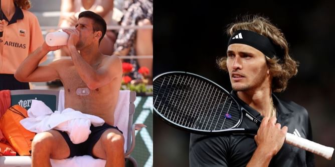 "Million articles what Djokovic was drinking but real issues get no importance" - Fans furious at Zverev being denied on-court insulin at French Open