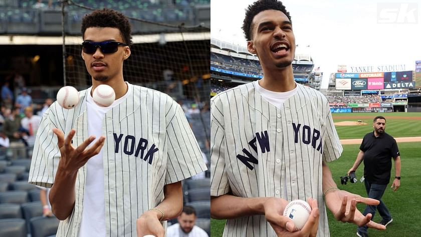 Victor Wembanyama throws out first pitch at Yankee Stadium