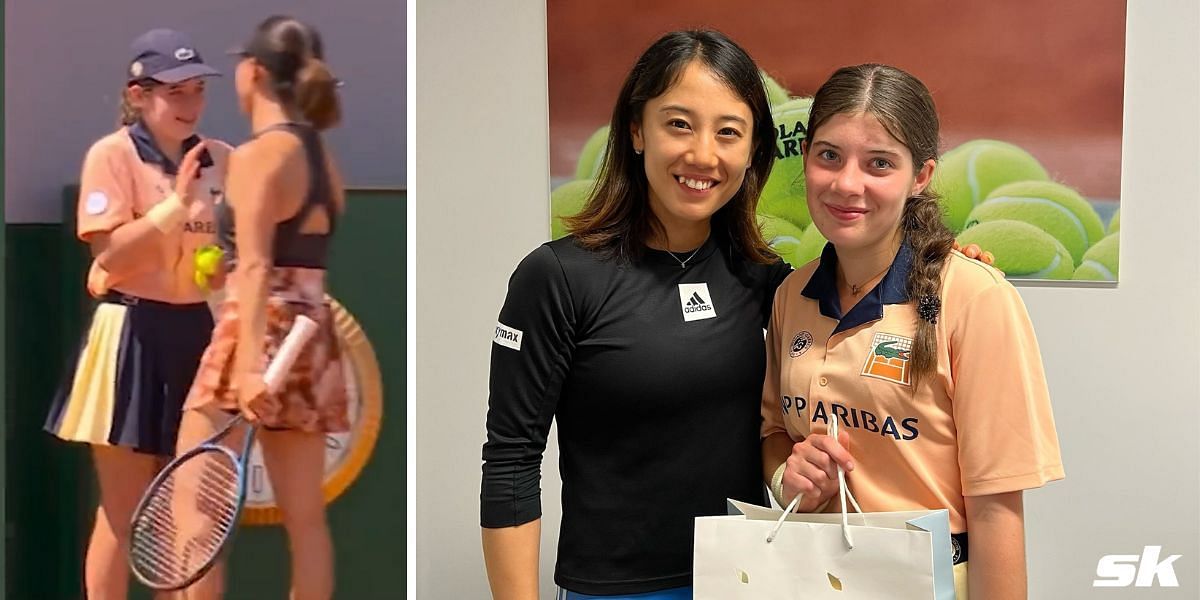 Miyu Kato met up with the ball girl whom she accidently hit at the French Open