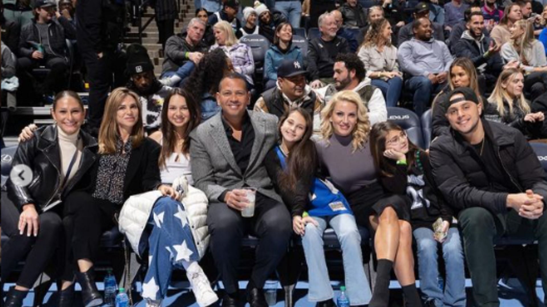 Alex brought his ex-wife, Cynthia Scurtis, and his current girlfriend, Jaclyn Cordeiro to an NBA game.