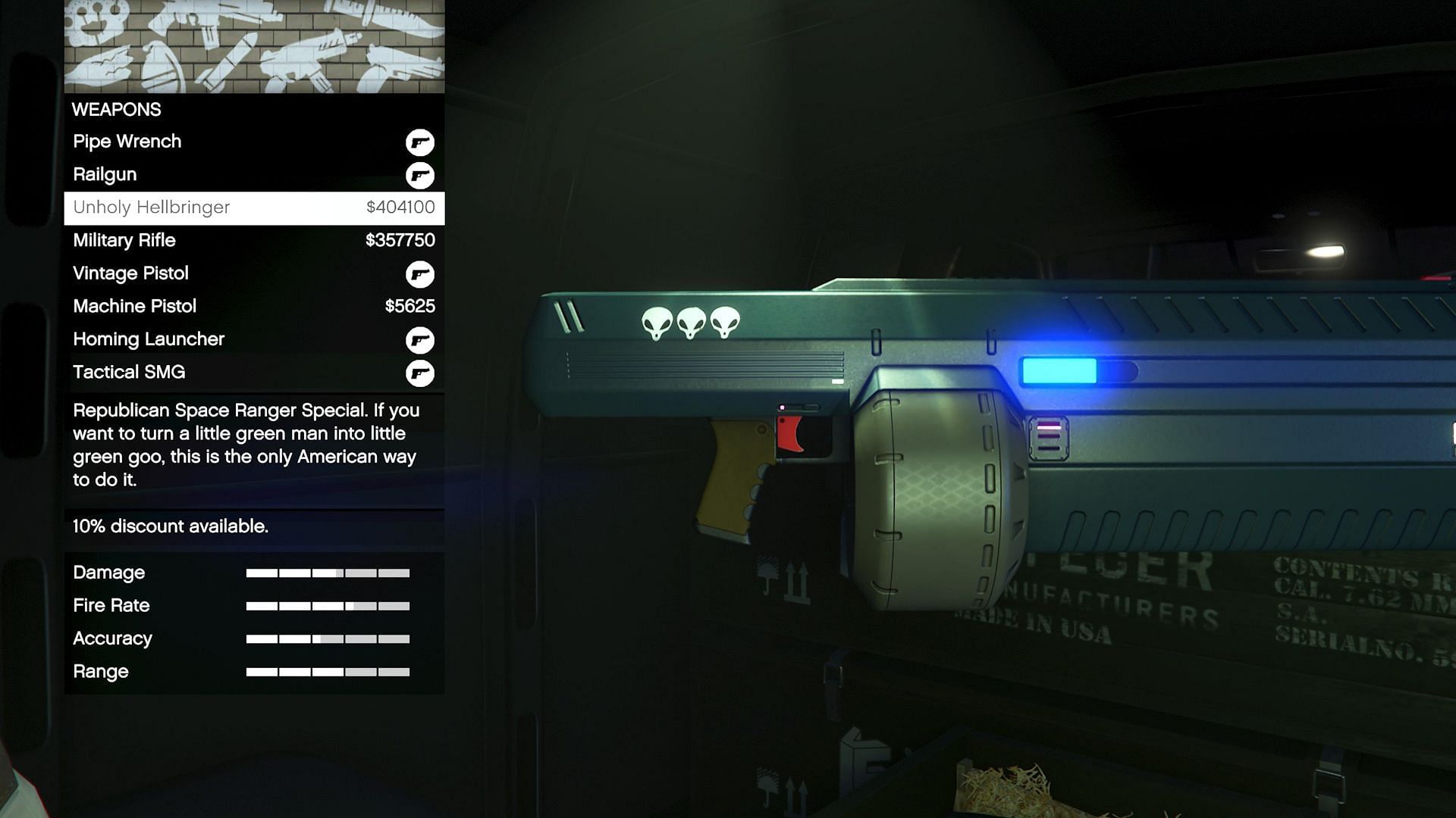The Gun Van can sell this gun (Image via Rockstar Games)