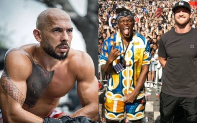 Andrew Tate reacts to Logan Paul and KSI being attacked by fans