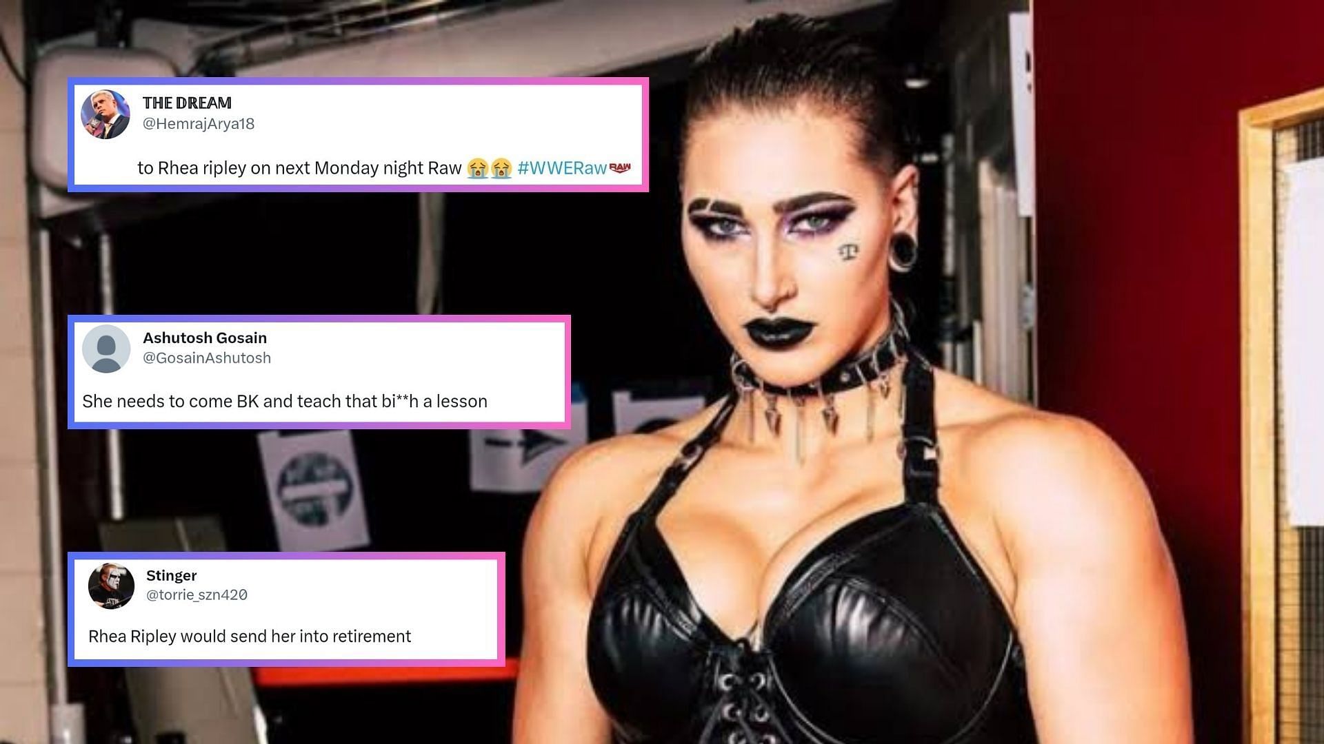 Rhea Ripley could be confronted by a former AEW star next week.