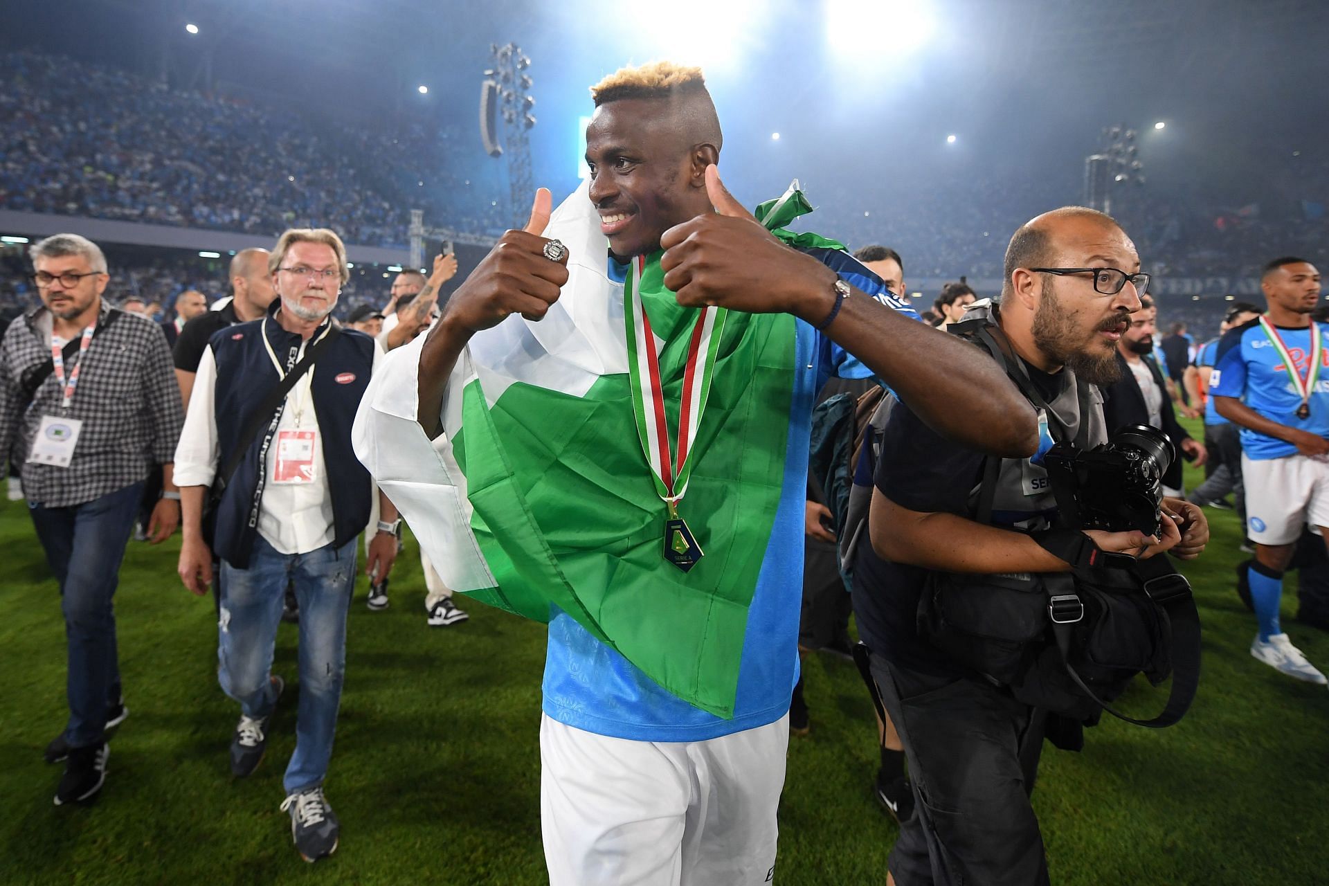 Victor Osimhen has admirers at the Santiago Bernabeu.