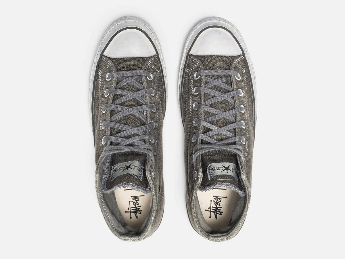 The upcoming Stussy x Our Legacy x Converse collaborative sneaker collection features three colorways of the All-Star Chuck 70 Hi silhouette (Image via Stussy)