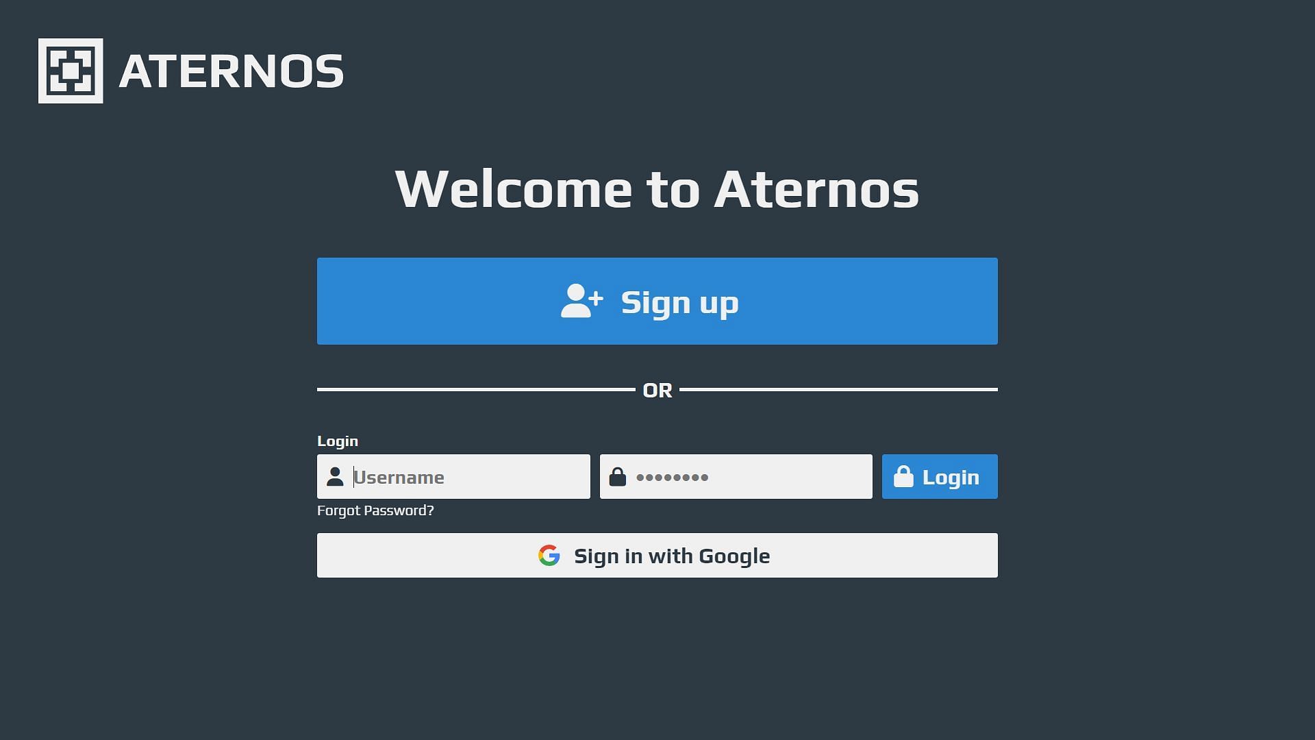 Sign in to the Aternos website to create a free server for Minecraft 1.20 (Image via Sportskeeda)