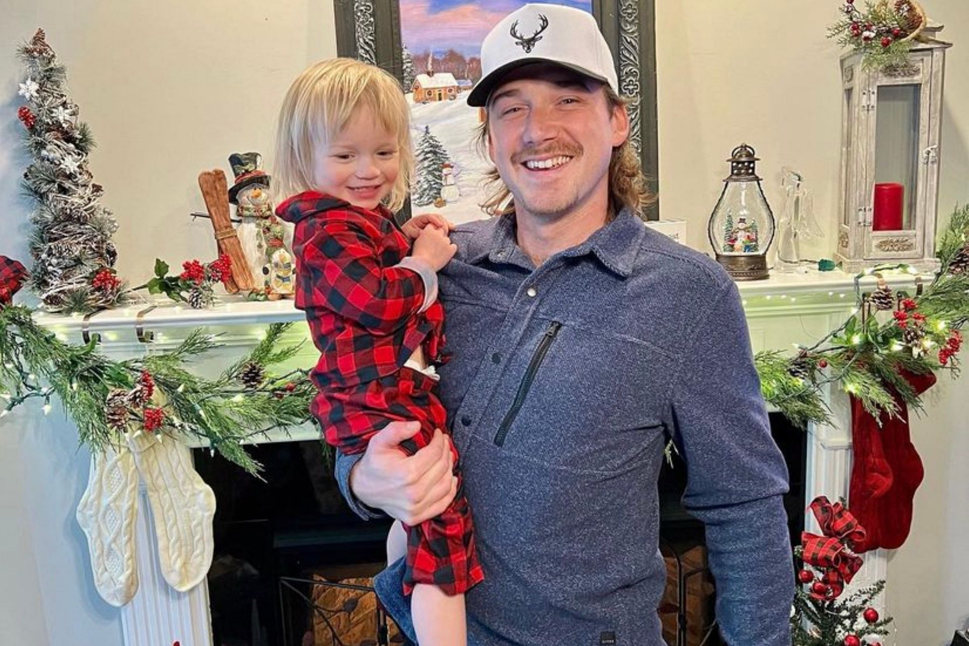 Wallen with his son Indigo (Photo via Instagram/morganwallen)