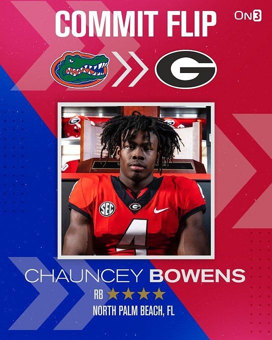 On300 RB Chauncey Bowens sets fourth UF visit of Billy Napier era