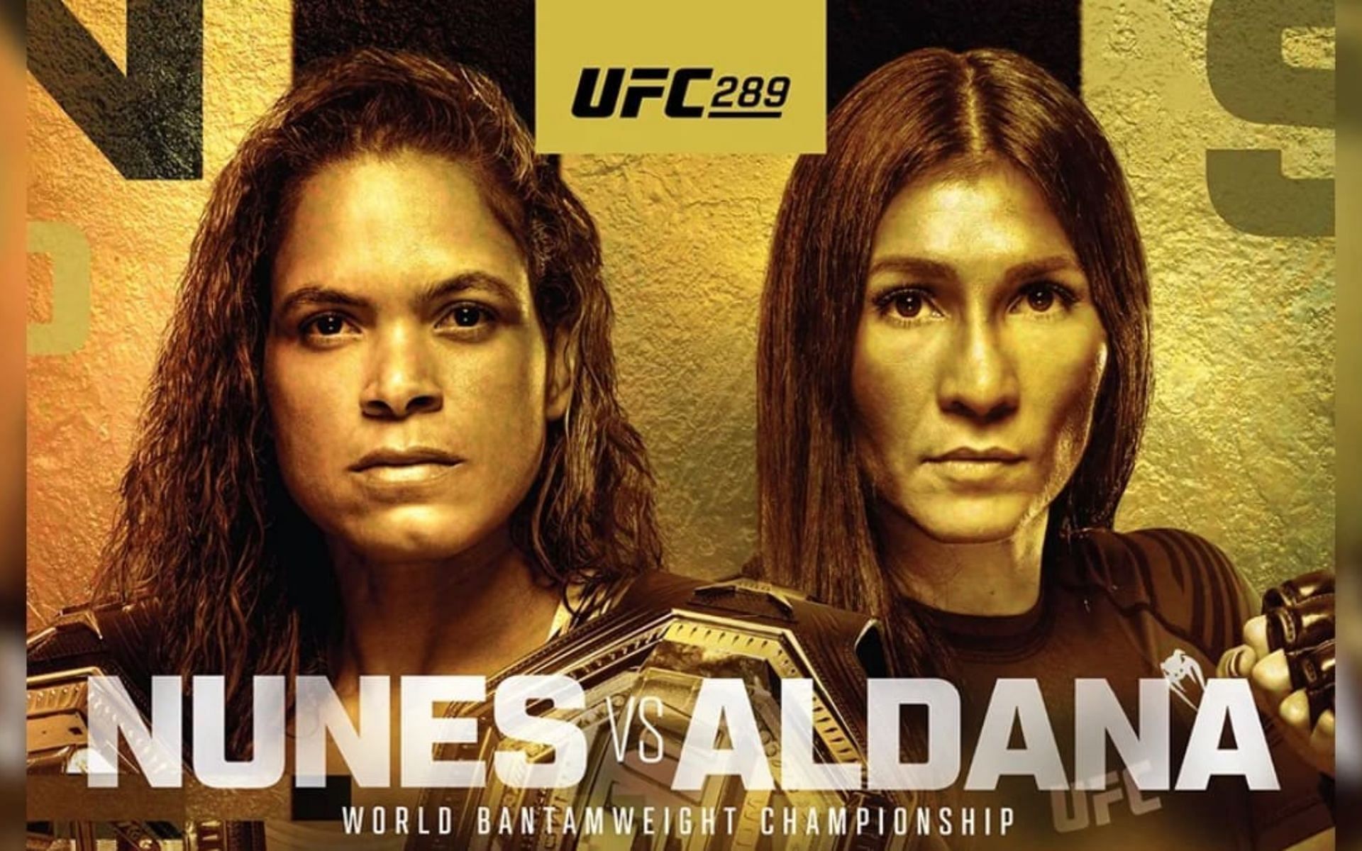 Amanda Nunes faces Irene Aldana in the headliner of UFC 289