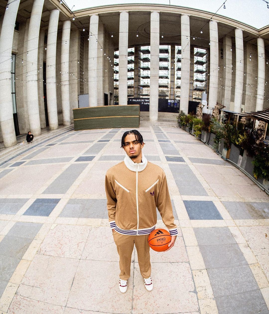 Rayan Rupert posing for a photoshoot for Adidas. Via Instagram.