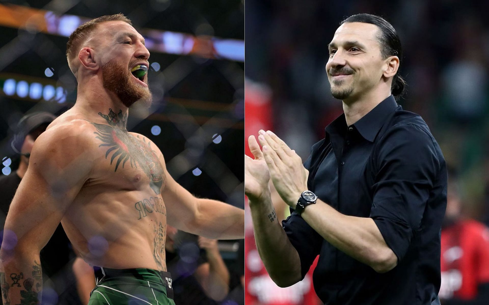 Conor McGregor (left) and Zlatan Ibrahimovic (right)