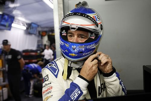 Jimmie Johnson at the Le Mans 24 Hours Race