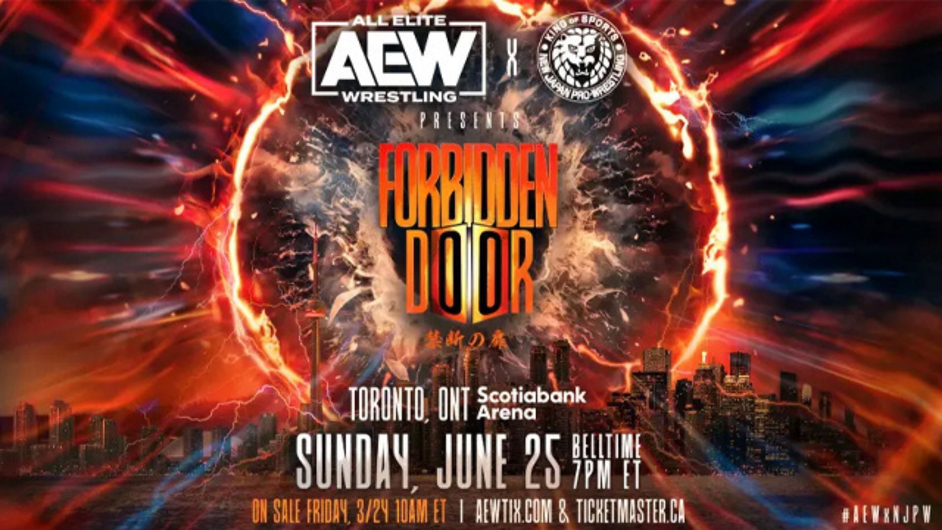 Forbidden Door is a crososver event betweeen AEW and NJPW