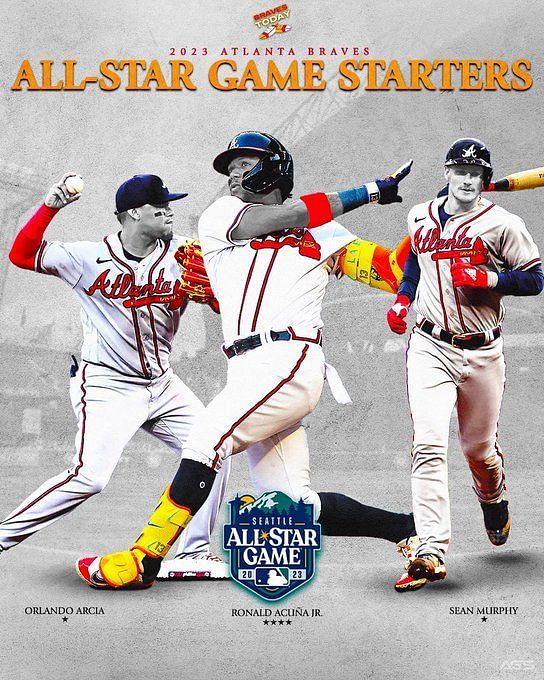 National League Starting Lineup for The 2023 All-Star Game in Seattle: 1 -  Ronald Acuña Jr. (ATL) 2 - Freddie Freeman (LAD) 3 - Mookie…