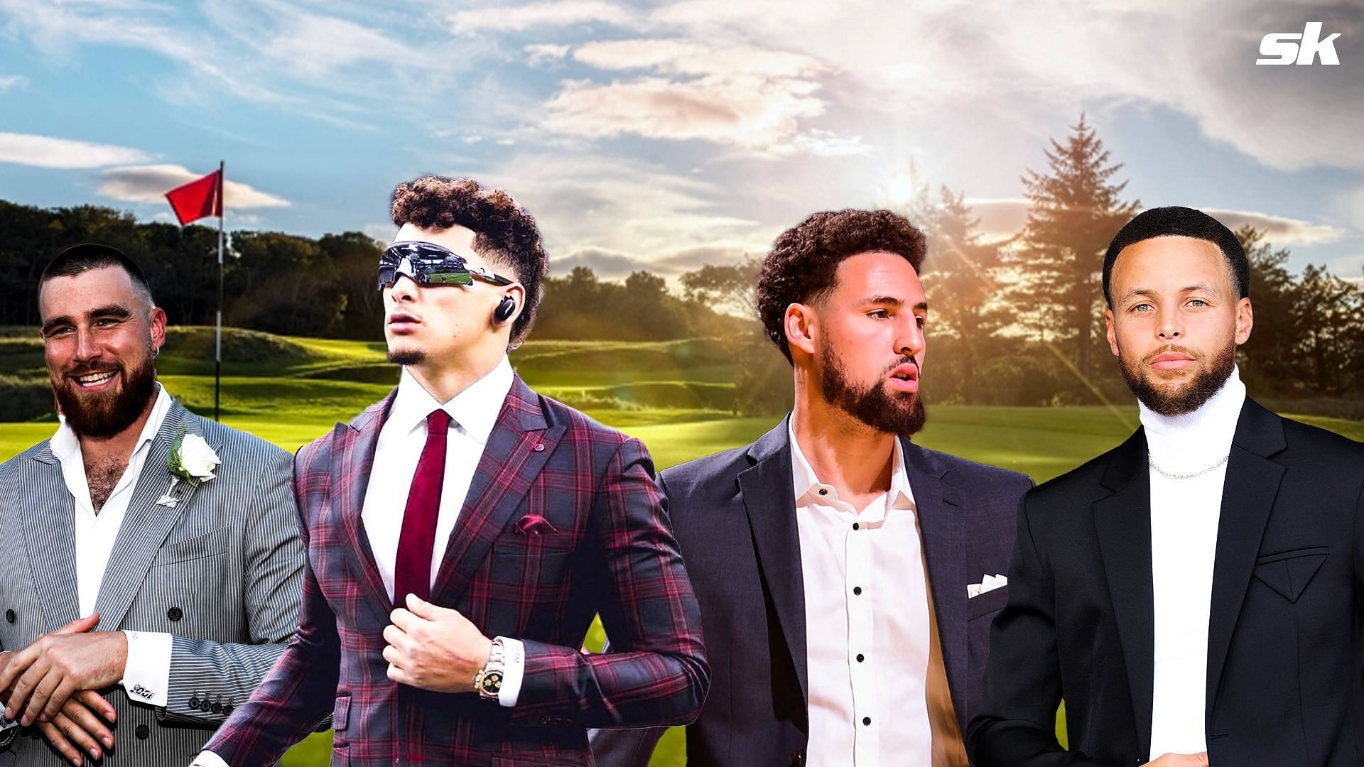 Patrick Mahomes, Travis Kelce win celebrity golf match against Steph Curry,  Klay Thompson - NBC Sports