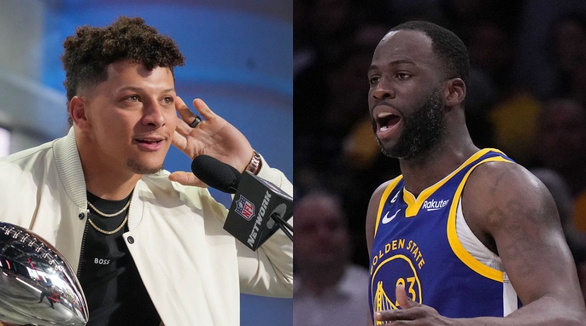 Kansas City Chiefs quarterback Patrick Mahomes and Golden State Warriors forward Draymond Green