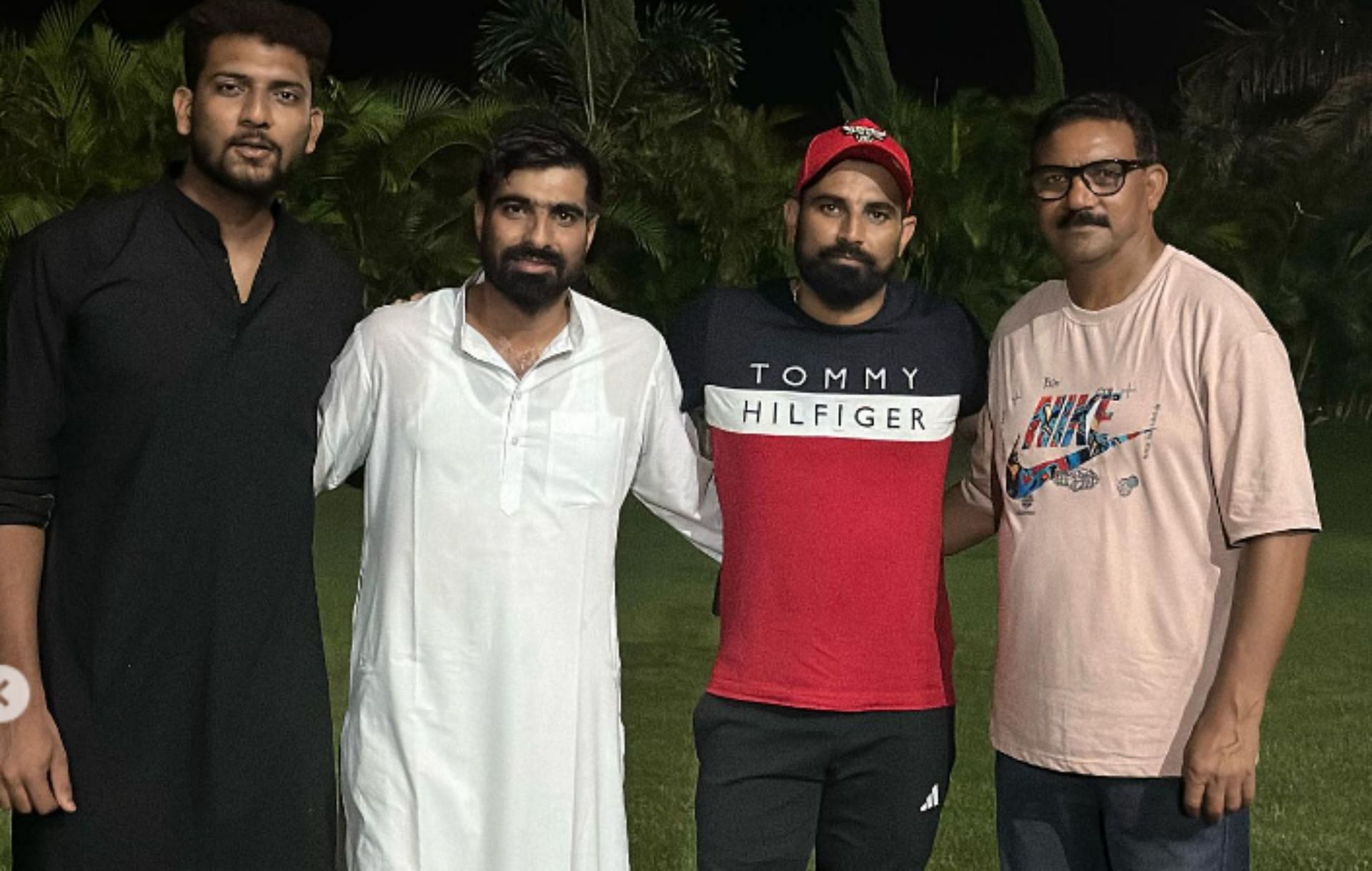 Mohsin Khan and Mohammed Shami  at an Eid dinner party. 