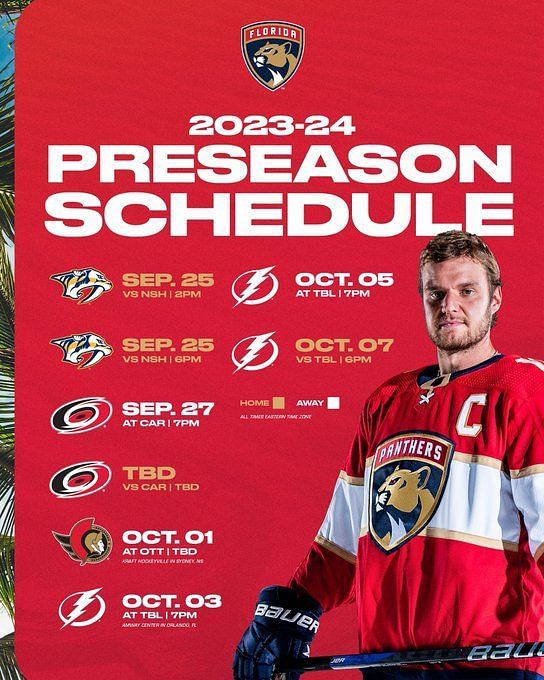 Panthers' full 2023 preseason schedule revealed