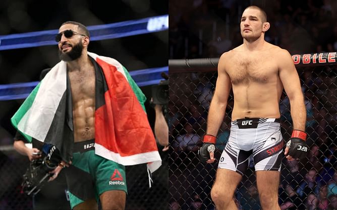 Belal Muhammad slams Sean Strickland for acting tough while staying at 'safe idstance' to woo 'racist hillbilly fans'