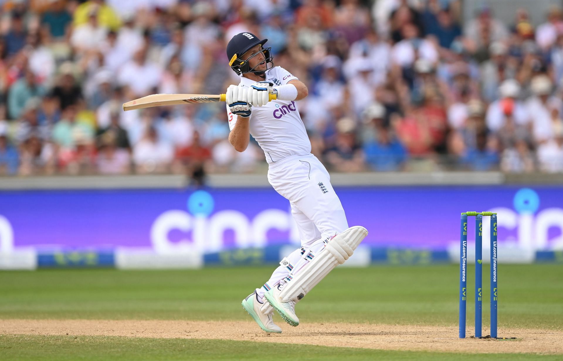 Joe Root played a few unconventional shots during his innings.