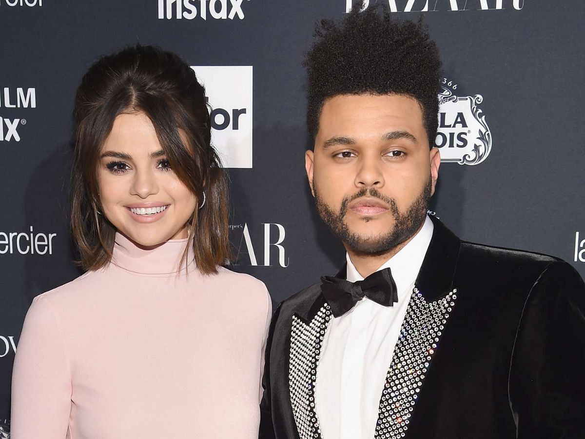 Selena Gomez and The Weeknd when they were dating (Image via Getty)