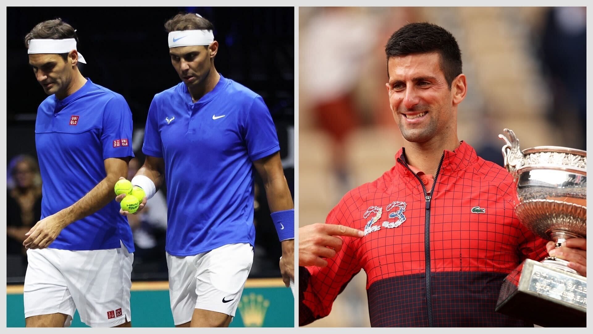 Roger Federer, Rafael Nadal and Novak Djokovic have won a combined 65 Grand Slam titles.
