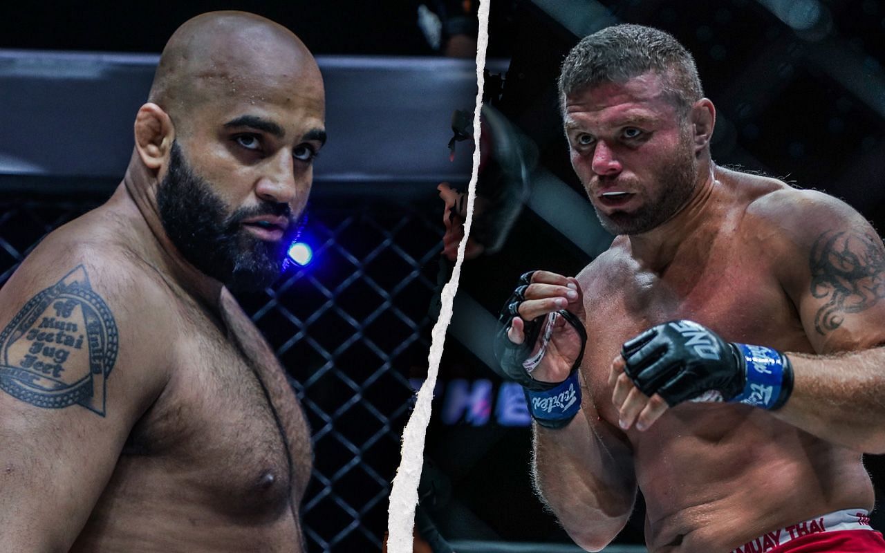 Arjan Bhullar (L) and Anatoly Malykhin (R) | Image by ONE Championship